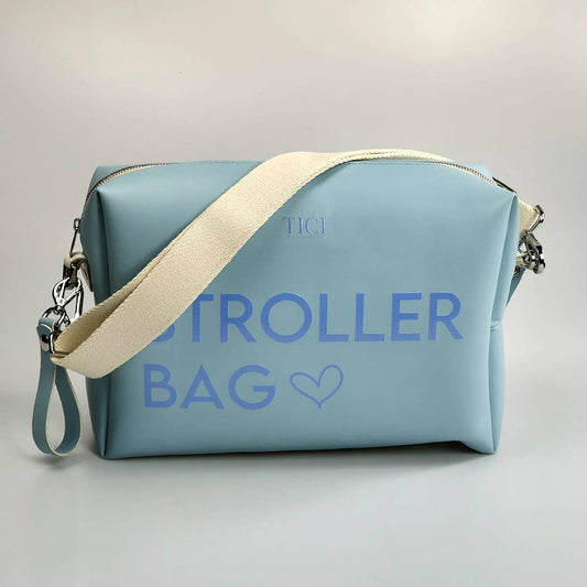 Borsa mamma stroller case azzurra