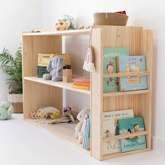 Libreria montessori in legno piccola