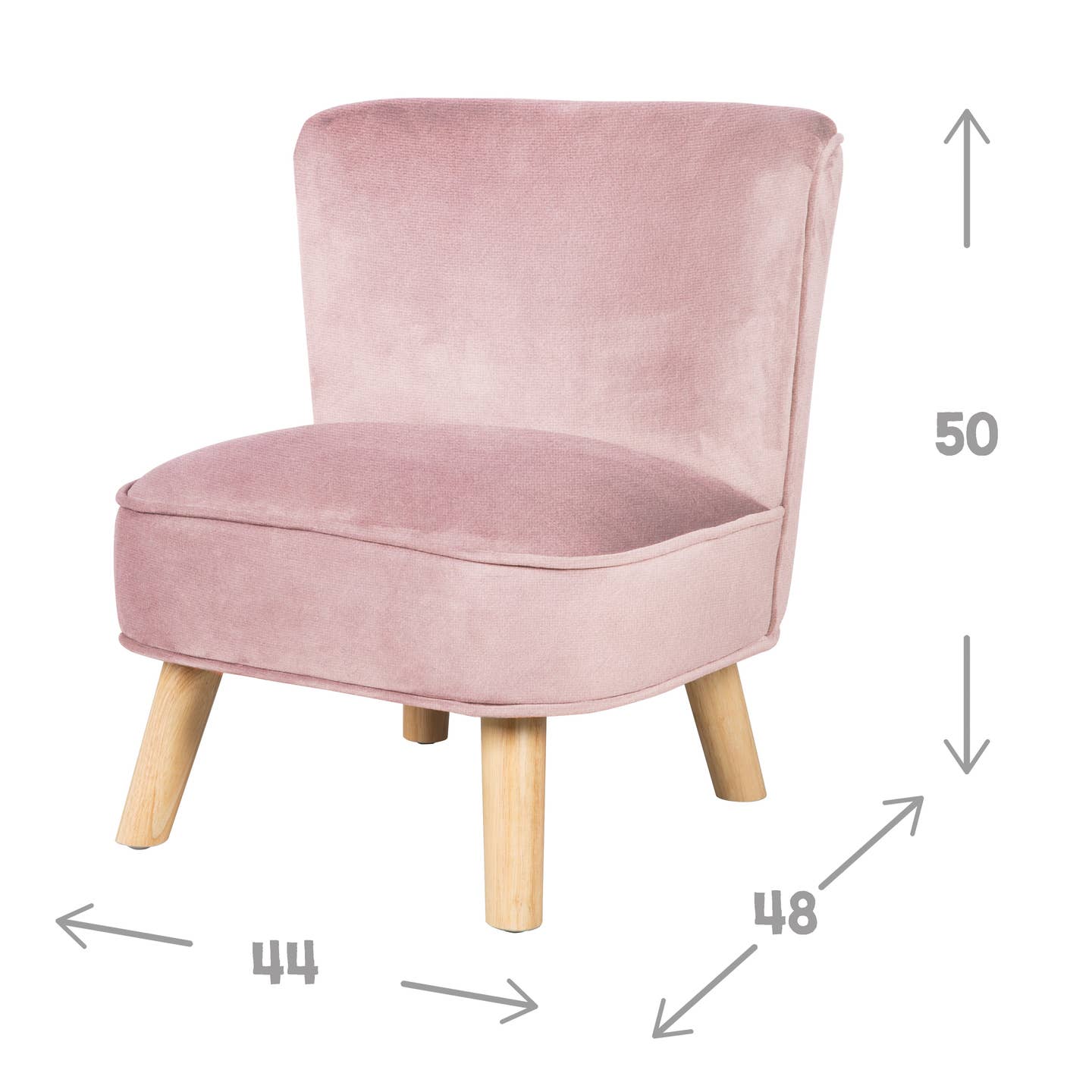 Poltroncina Lil sofà bambini rosa