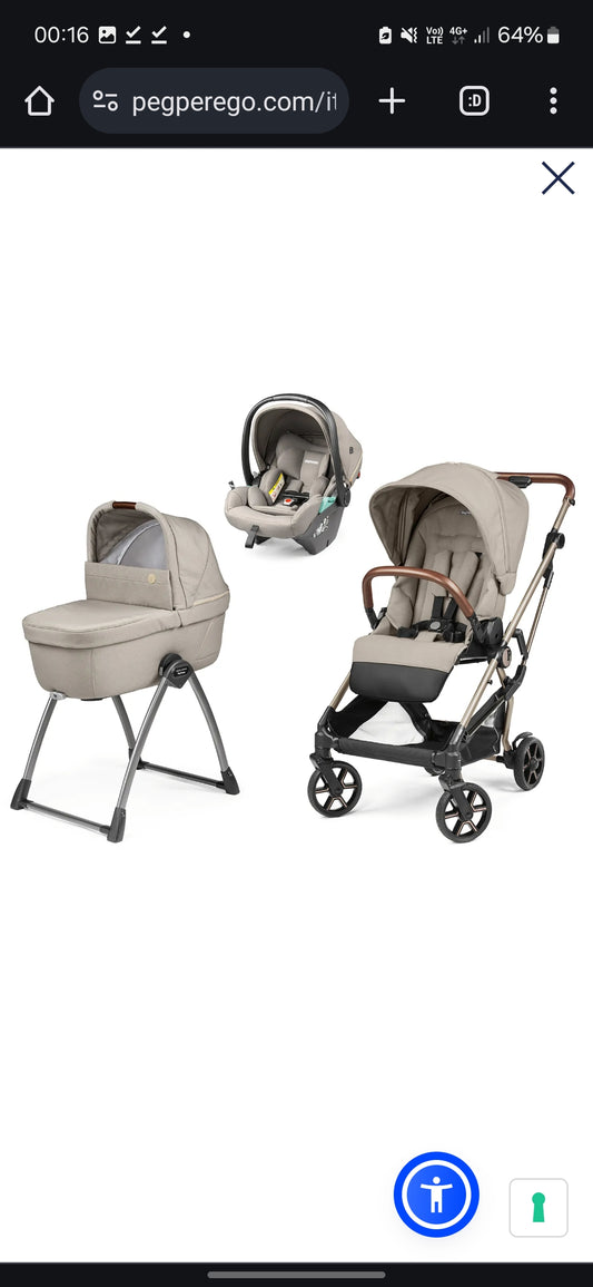 Peg perego vivace trio con ovetto reclinabile astral