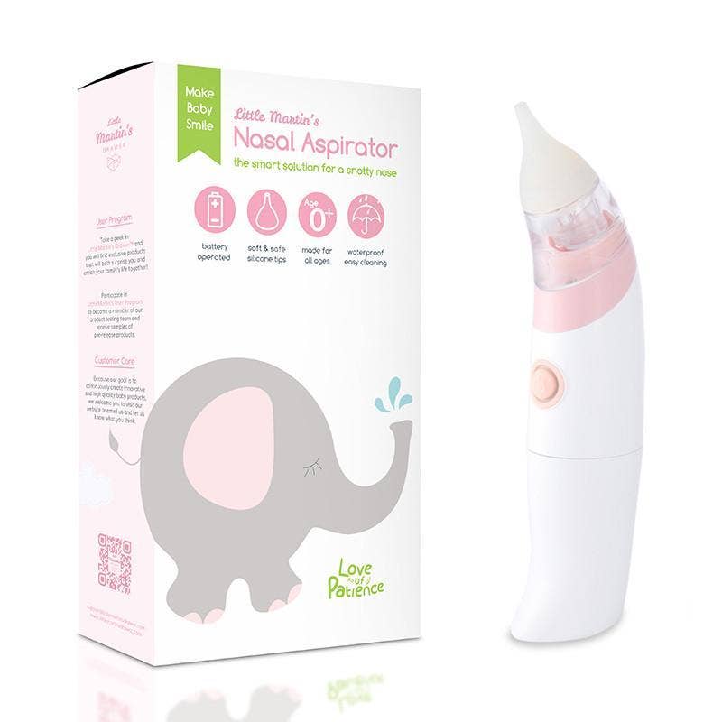 Aspiratore nasale elettrico rosa