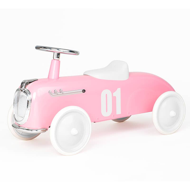 Macchina cavalcabile roadster rosa baghera