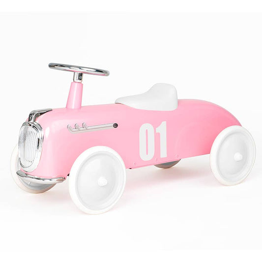 Macchina cavalcabile roadster rosa baghera