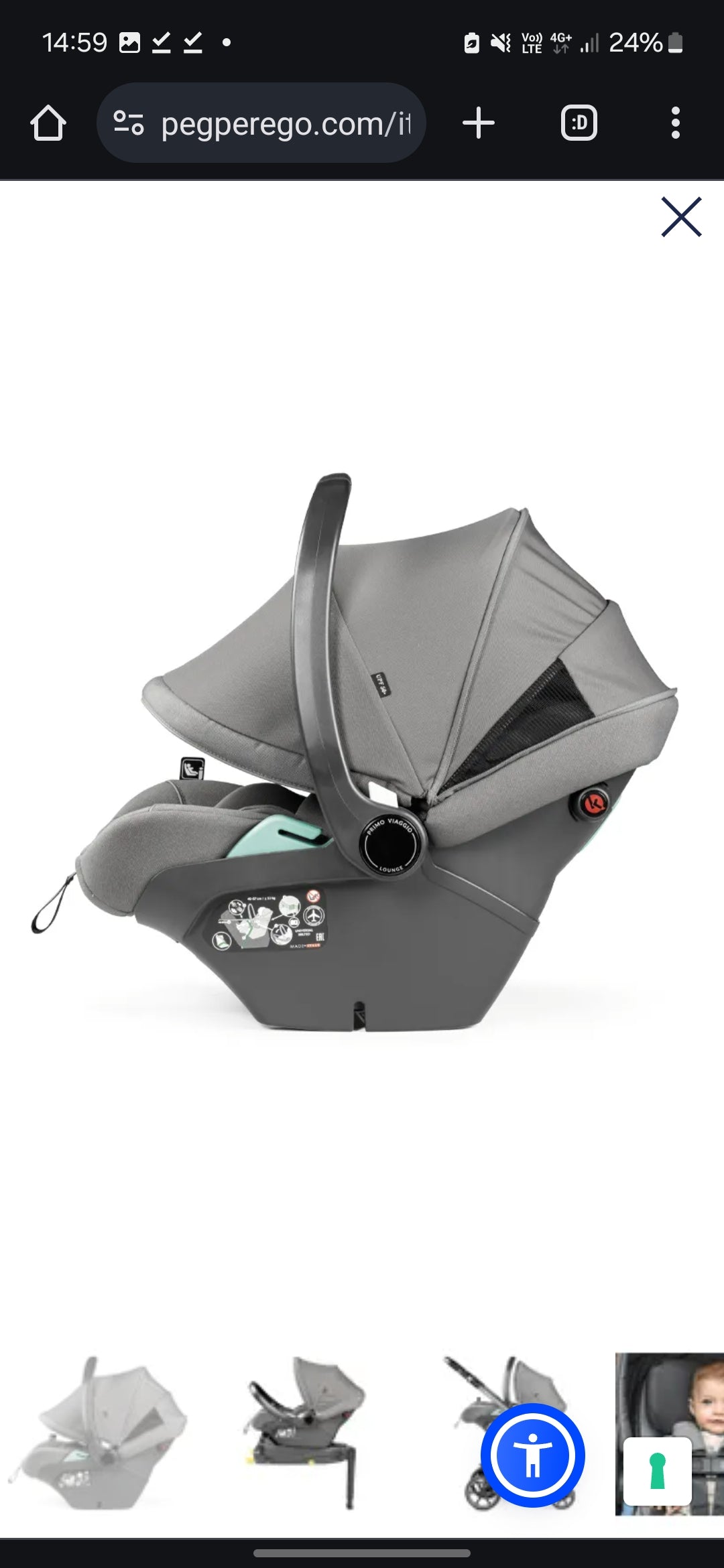 Peg perego duette piroette mercury