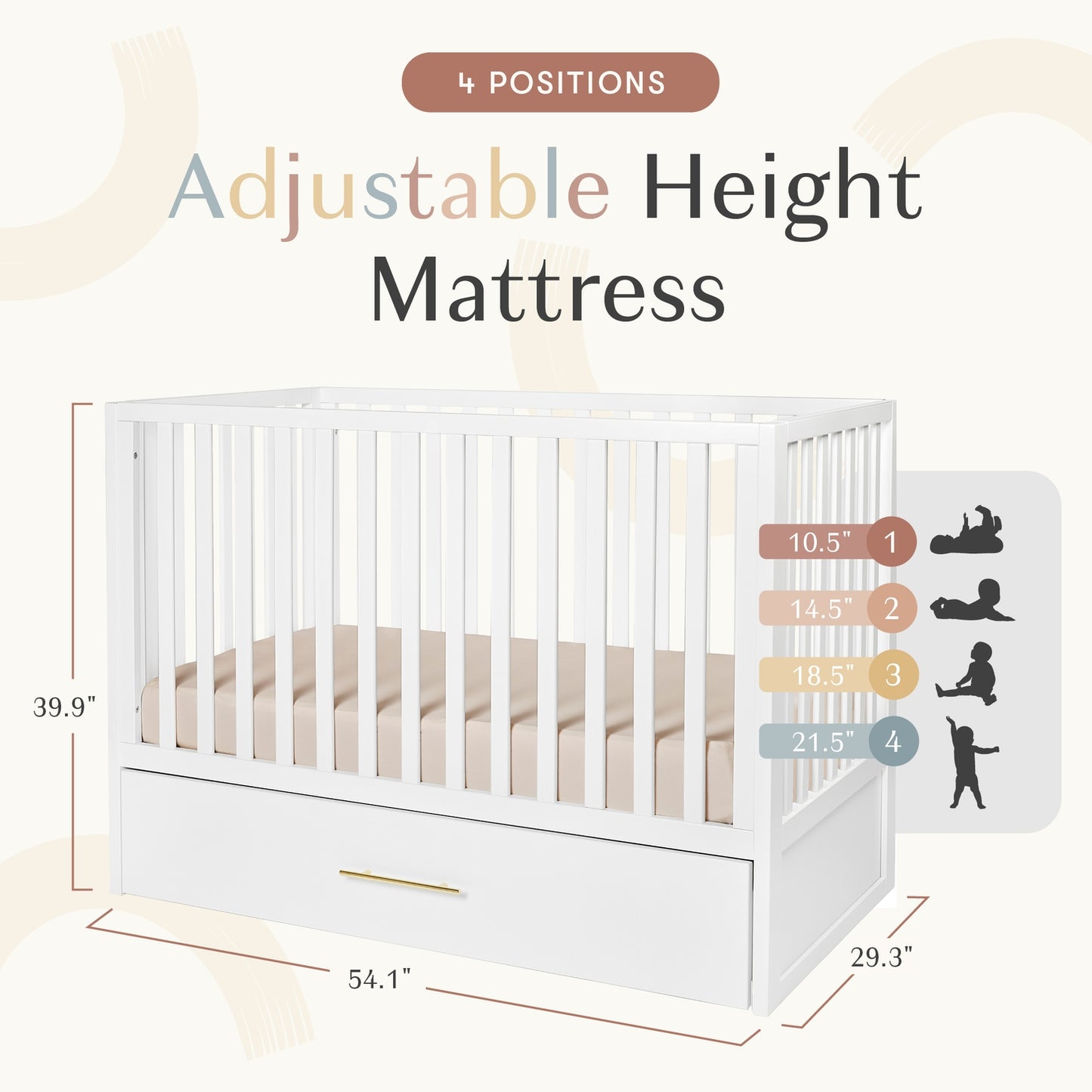 Lettino evolutivo hush crib 3 in 1