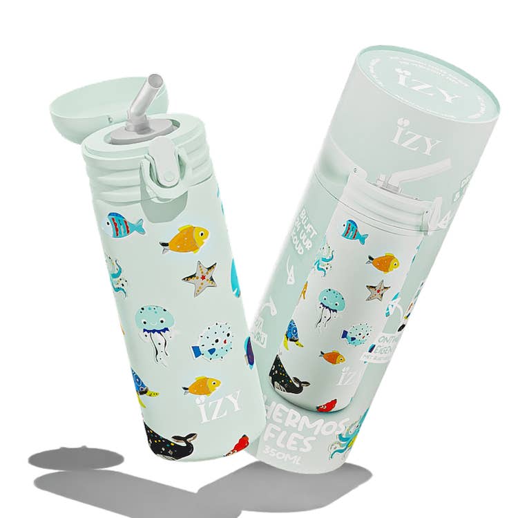 Thermos green sea life