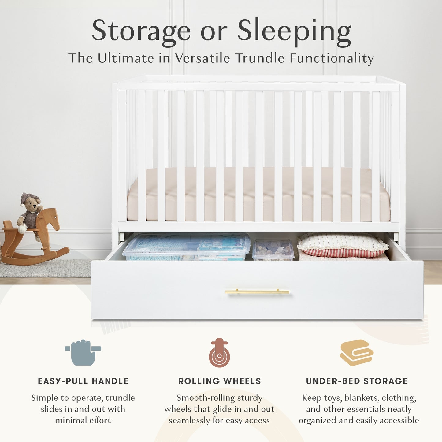 Lettino evolutivo hush crib 3 in 1