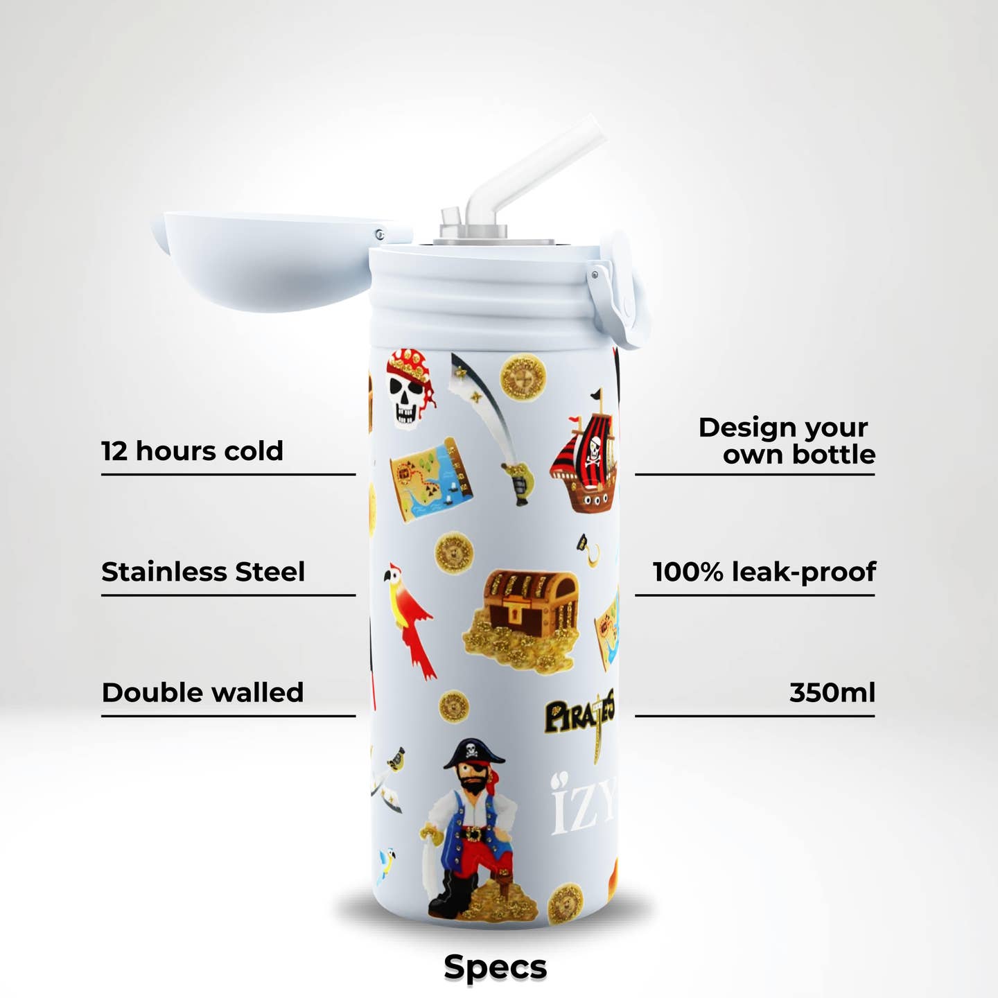 Thermos blue pirates