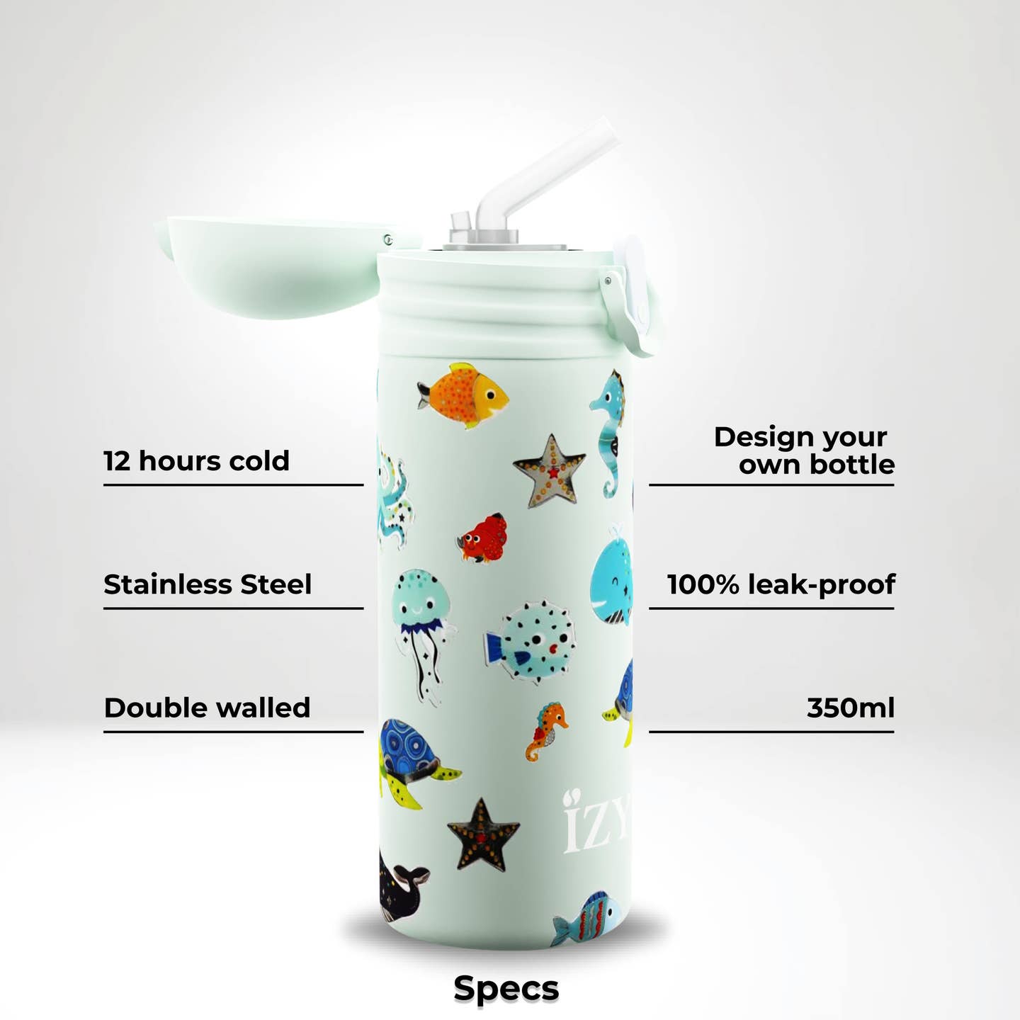 Thermos green sea life