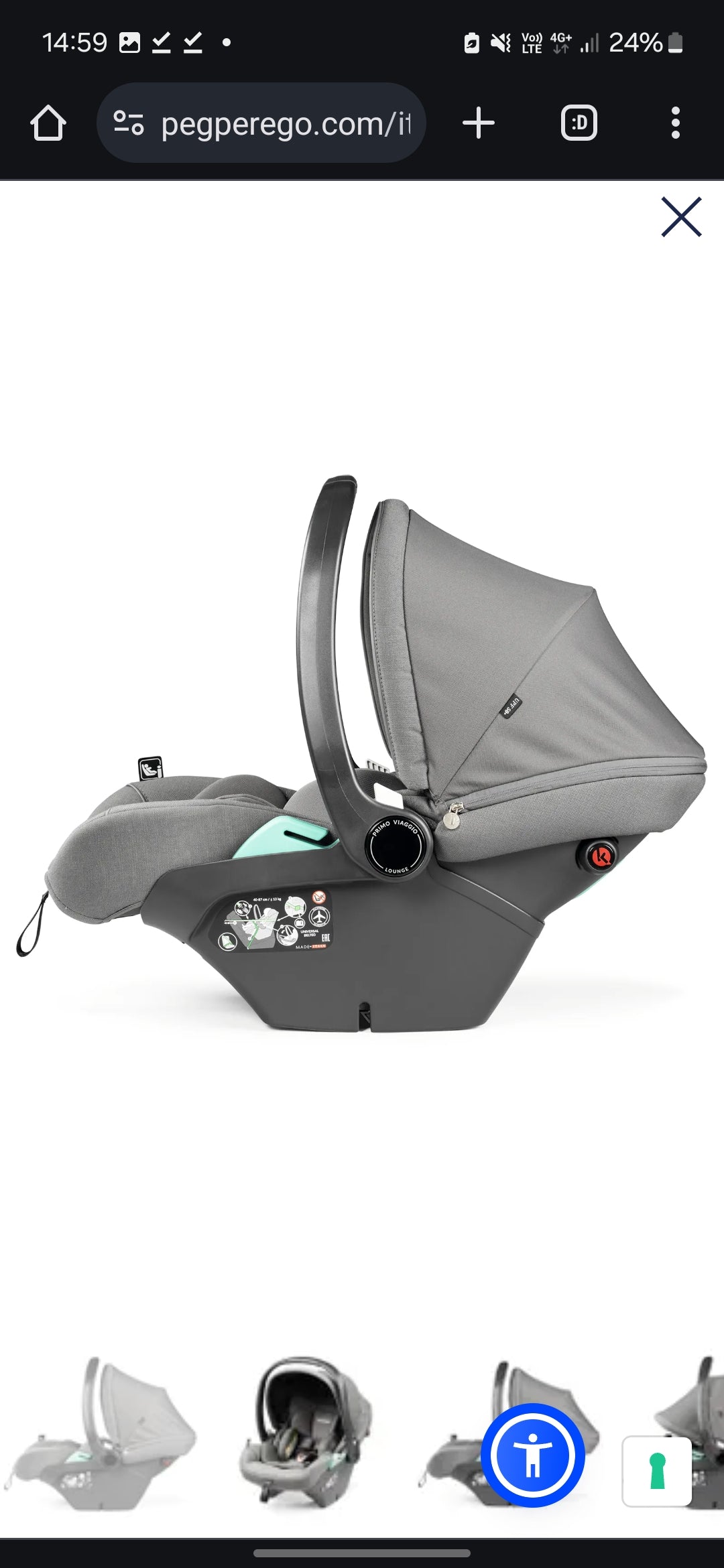 Peg perego duette piroette mercury