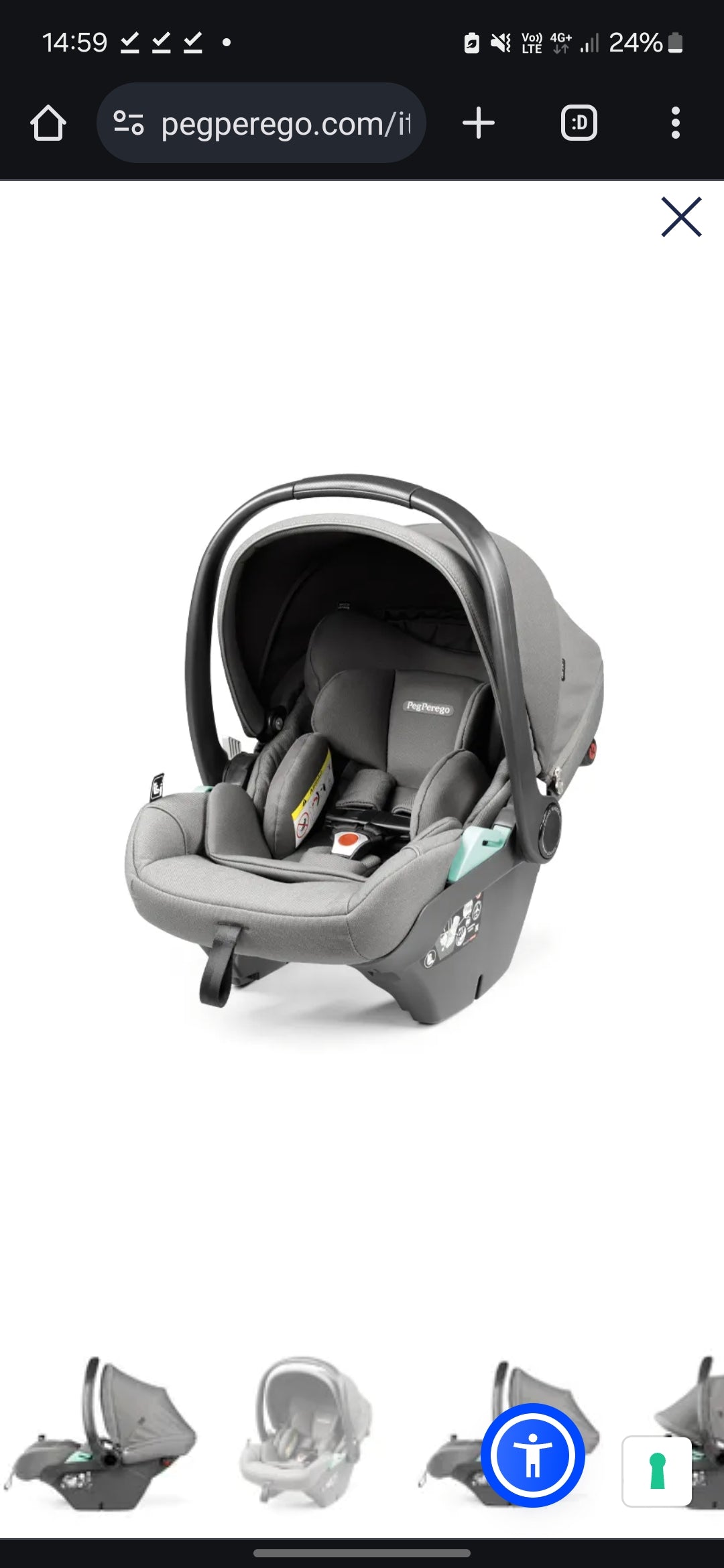 Peg perego duette piroette mercury