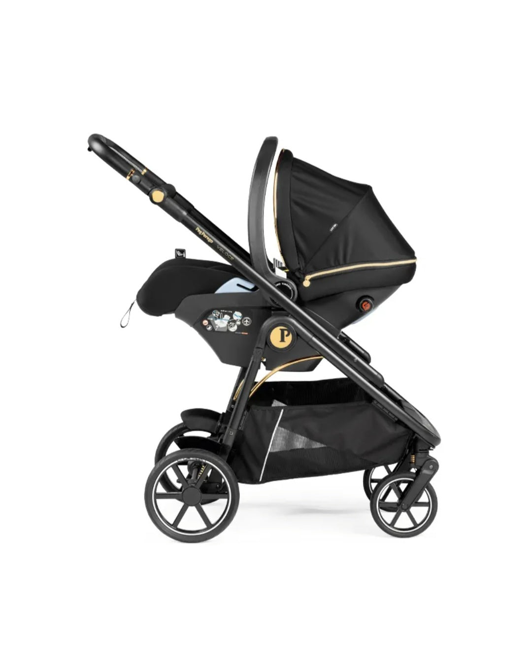 Peg perego primo viaggio lounge reclinabile graphic gold