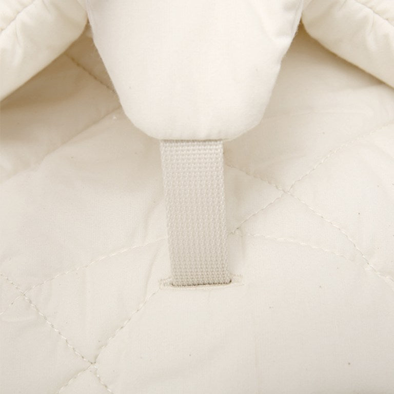 Baby Rocker LEVO in noce con cuscino bianco organico - Vickylù infanzia