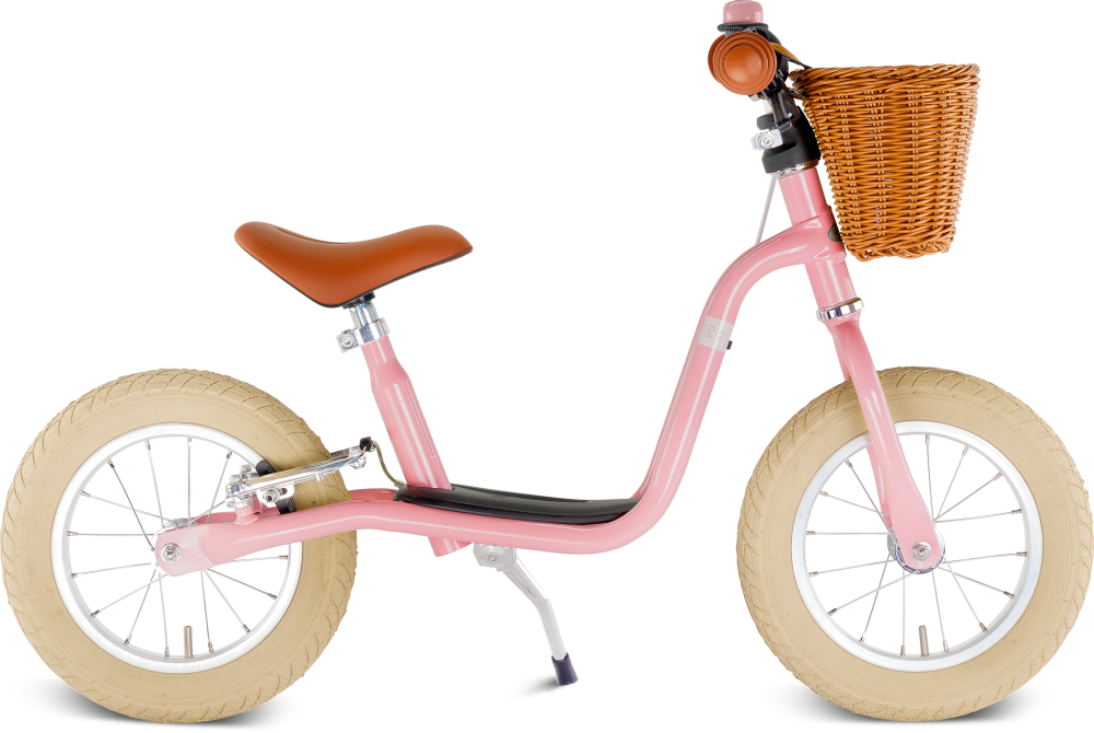 Balance bike retrò rosa con cestino - Vickylù infanzia