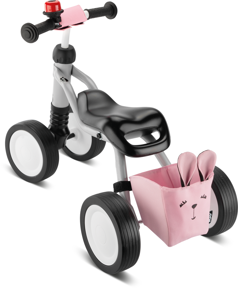 Balance bike 4 ruote rosa - Vickylù infanzia