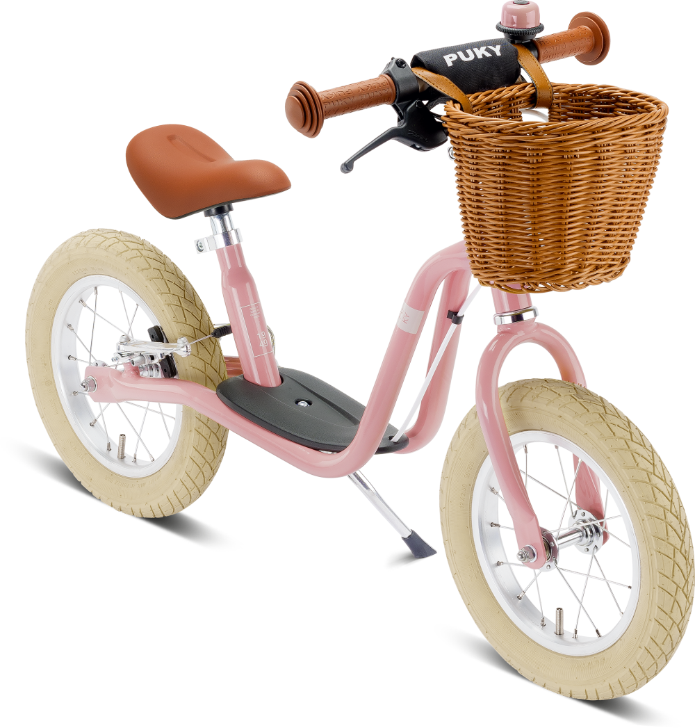 Balance bike retrò rosa con cestino - Vickylù infanzia