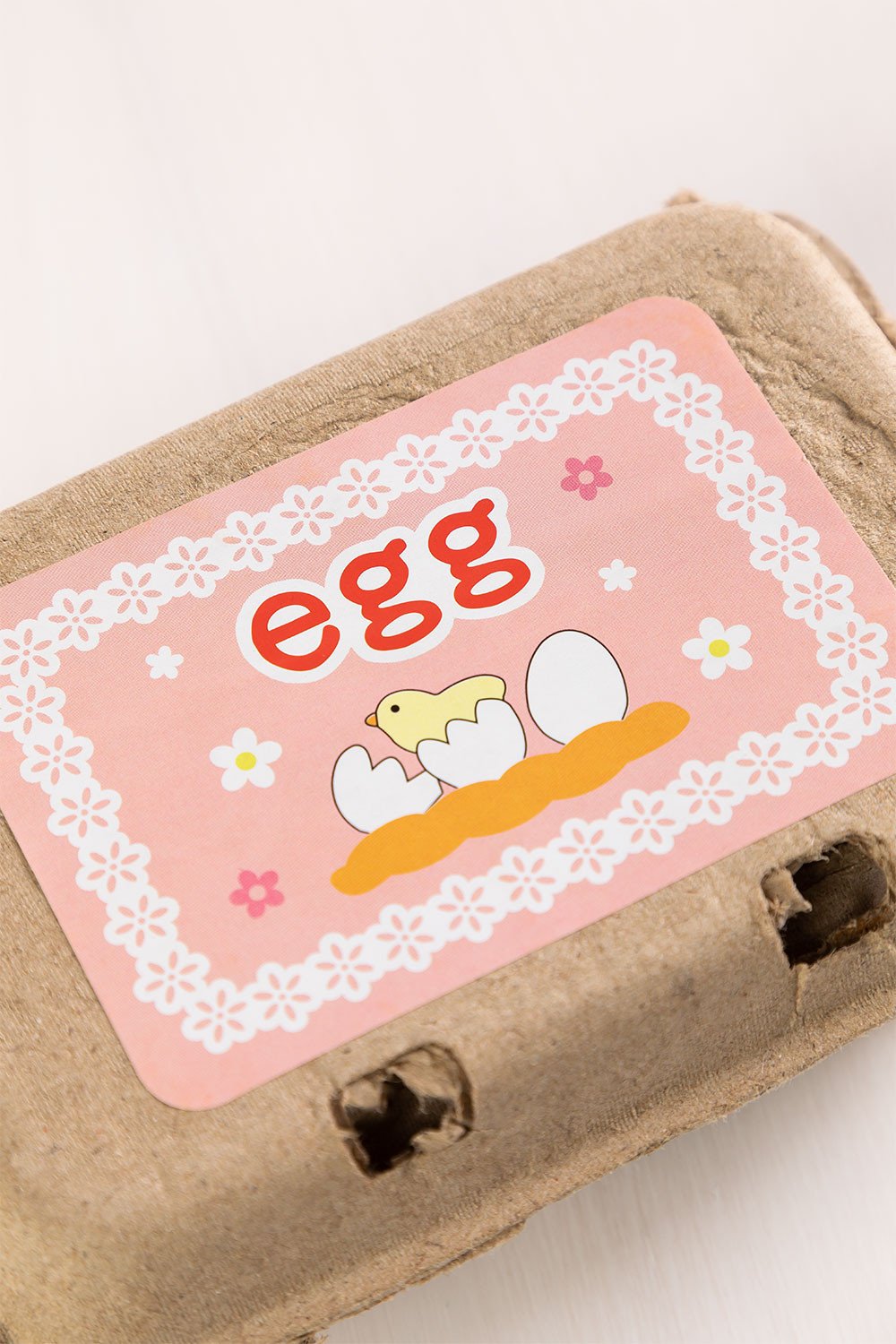 Confezione con 6 uova in legno - Vickylù infanzia